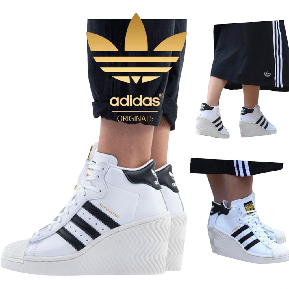 adidas Superstar Ellure sneakers Women’s Size 7.5 M ( FW0102) TypeSlope heel New